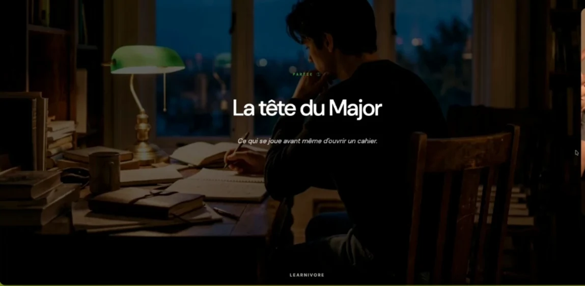 Un module du programme, « La tête du Major », commenté par Issa